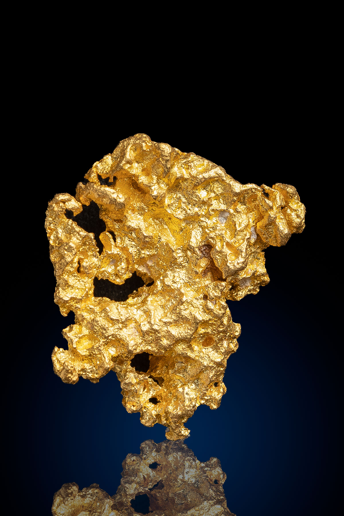 Flat Holed Australian Natural Gold Nugget - 8.04 grams